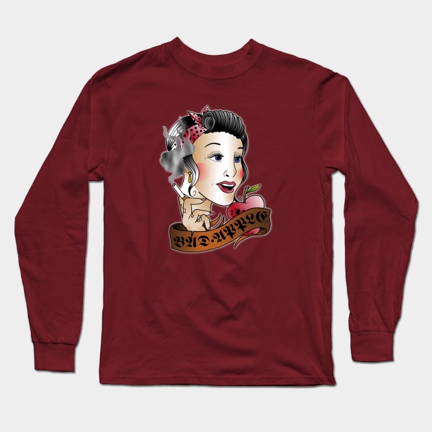 BAD APPLE Long Sleeve T-Shirt by art_of_josh